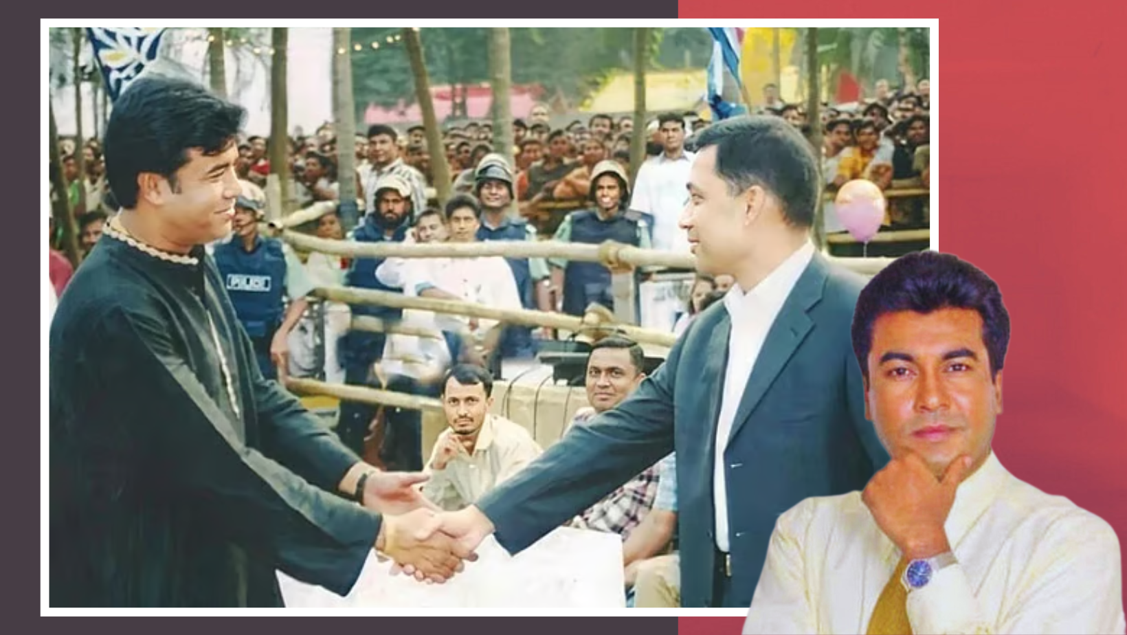 Decades-old image of Manna with Tarique Rahman gains attention online