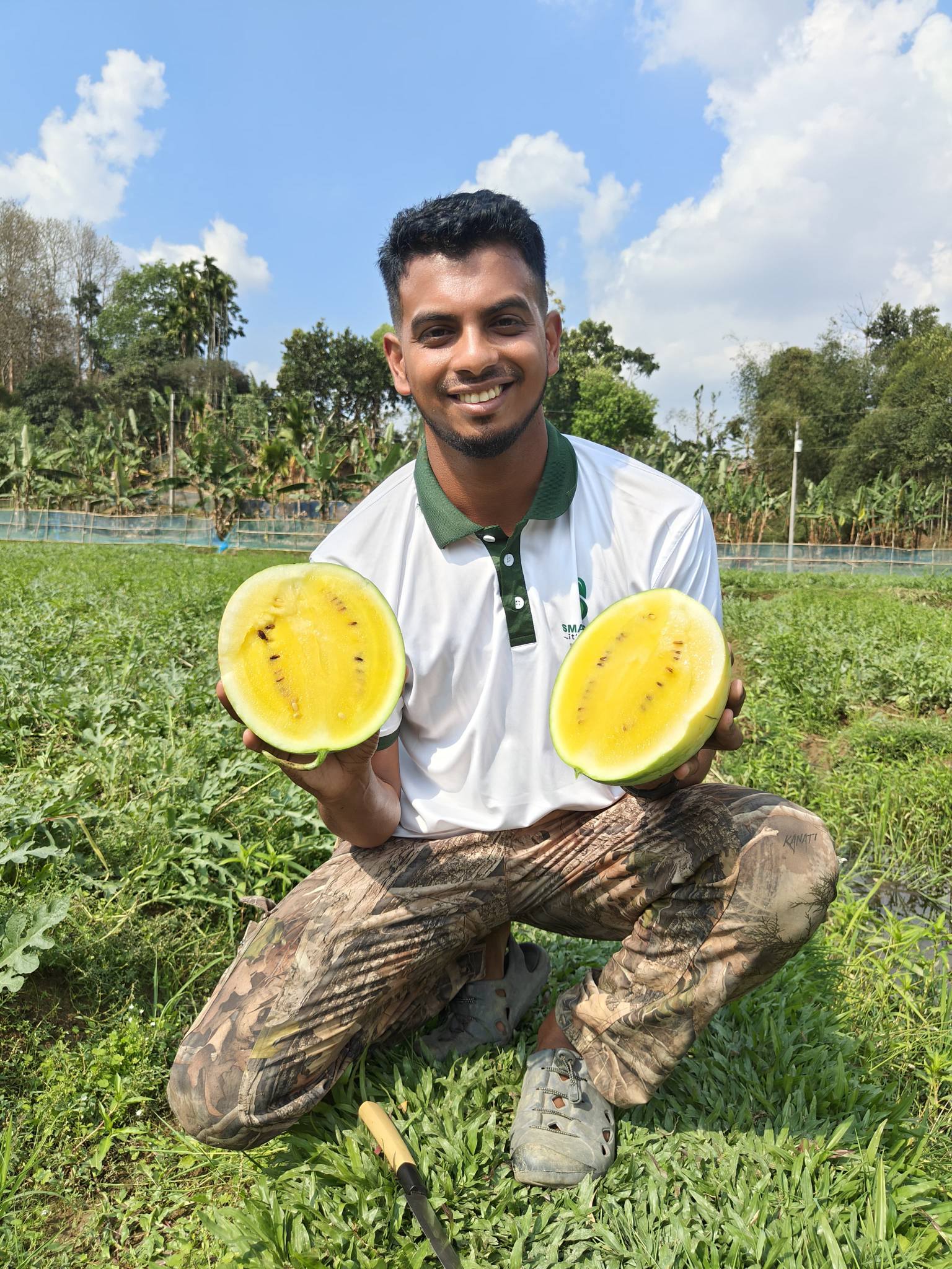 Social media inspires Juri farmer to grow watermelon, attracting crowds