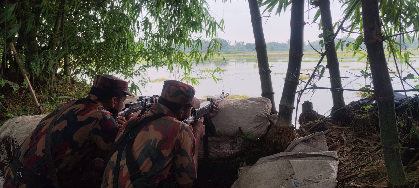 BGB blocks multiple push-in attempts along northern border