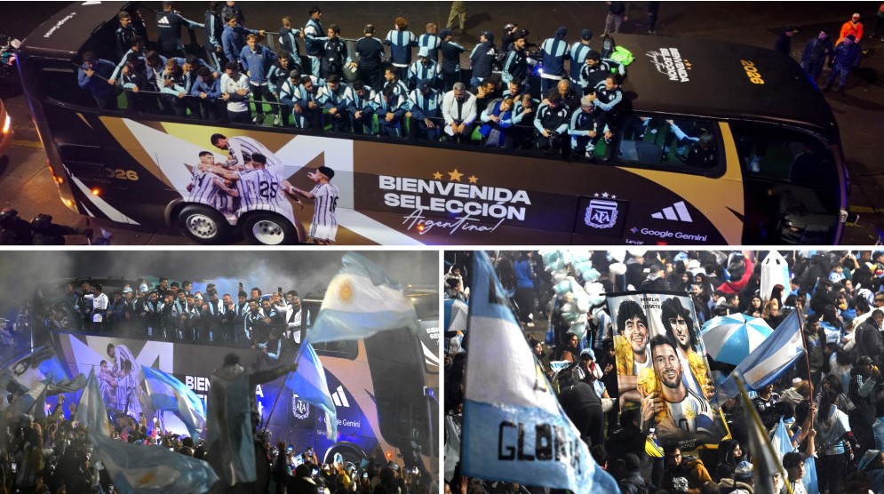 Thousands welcome home Argentina squad despite World Cup final defeat