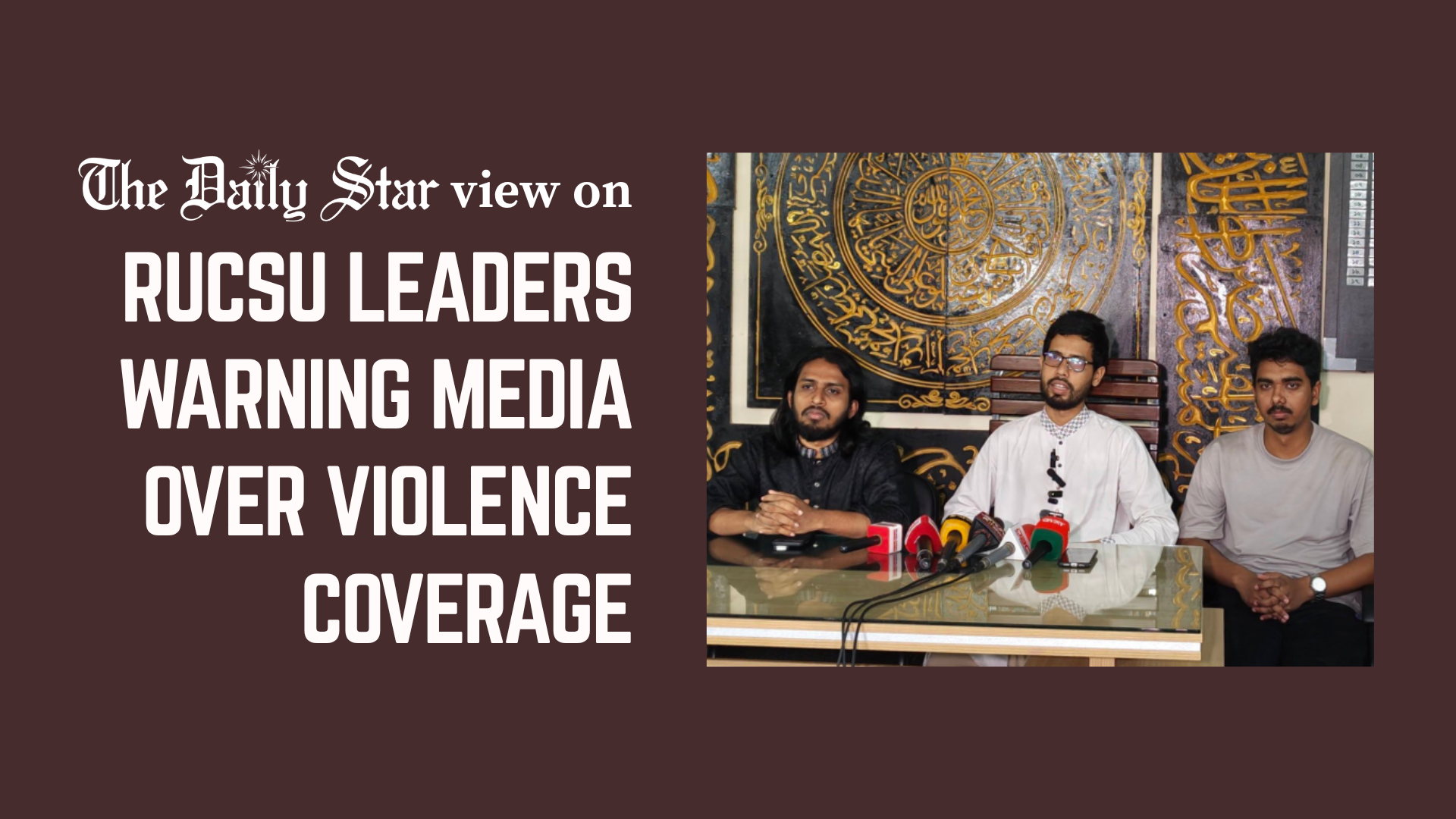 Threats against journalists are condemnable