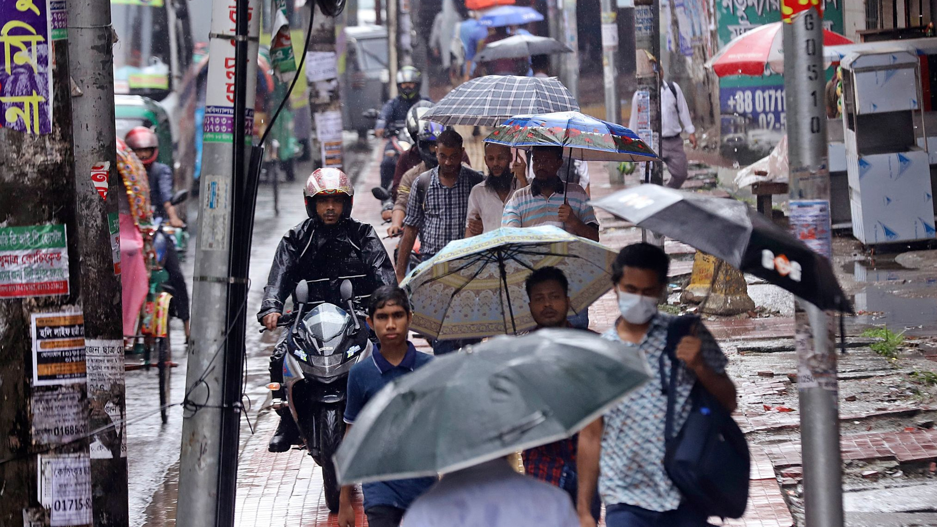 When rain turns Dhaka's commute into a second job