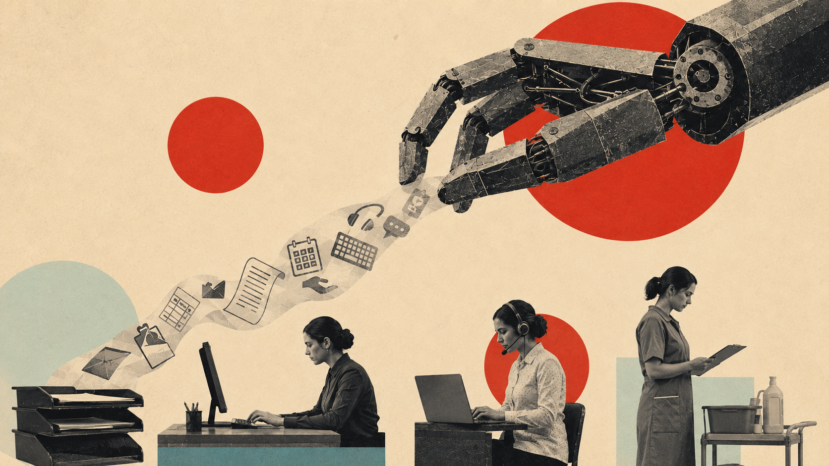 Which female-dominated jobs are actually the most exposed to AI?