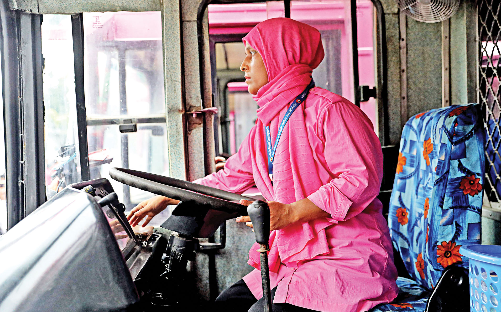 ‘Pink Bus’ puts women in the driving seat