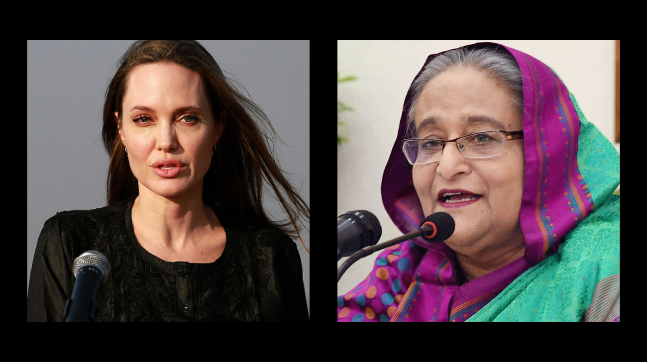 Jolie lauds Hasina in letter appreciating generosity towards Rohingyas 