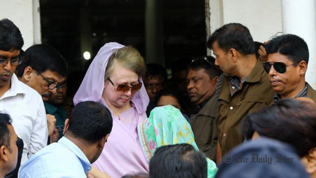 Khaleda was 'forced' to appear at special court