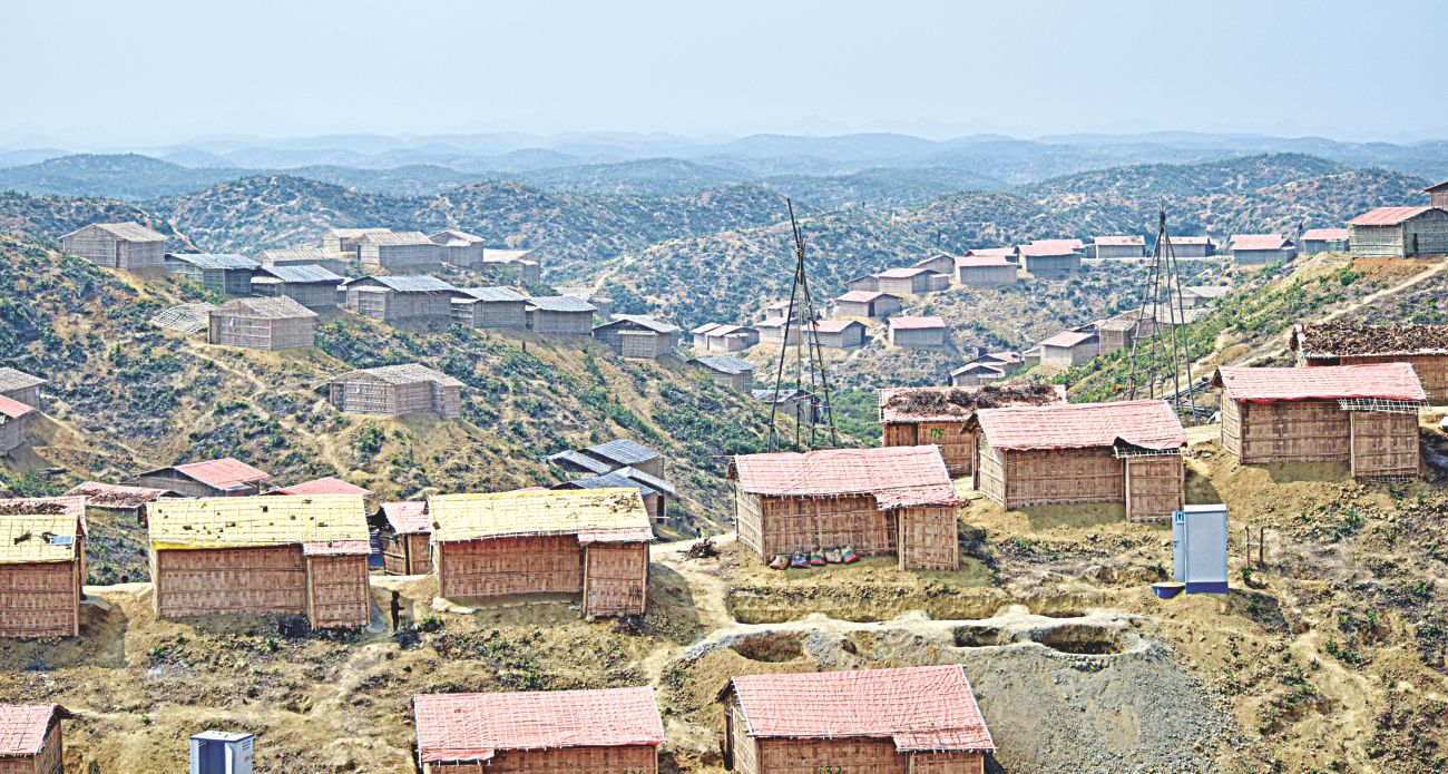 TREES, HILLS RAZED by ROHINGYAS