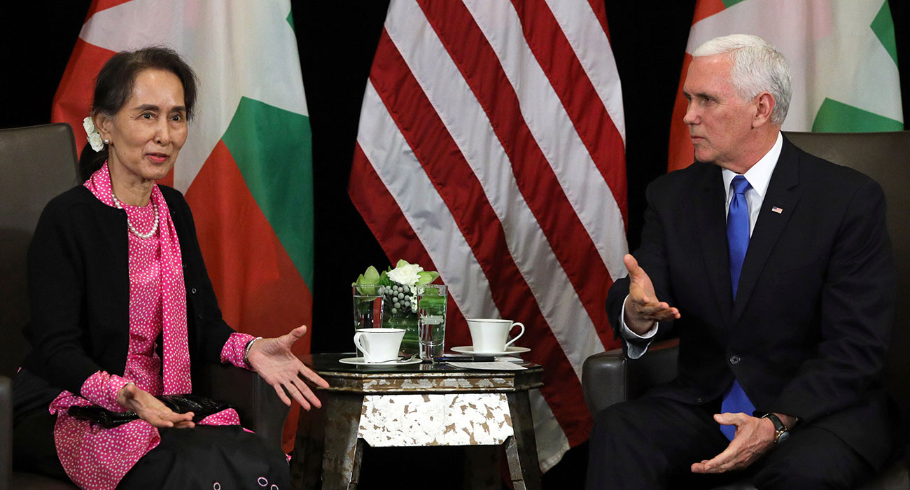 Rohingya Persecution: Pence issues sharp rebuke to Suu Kyi