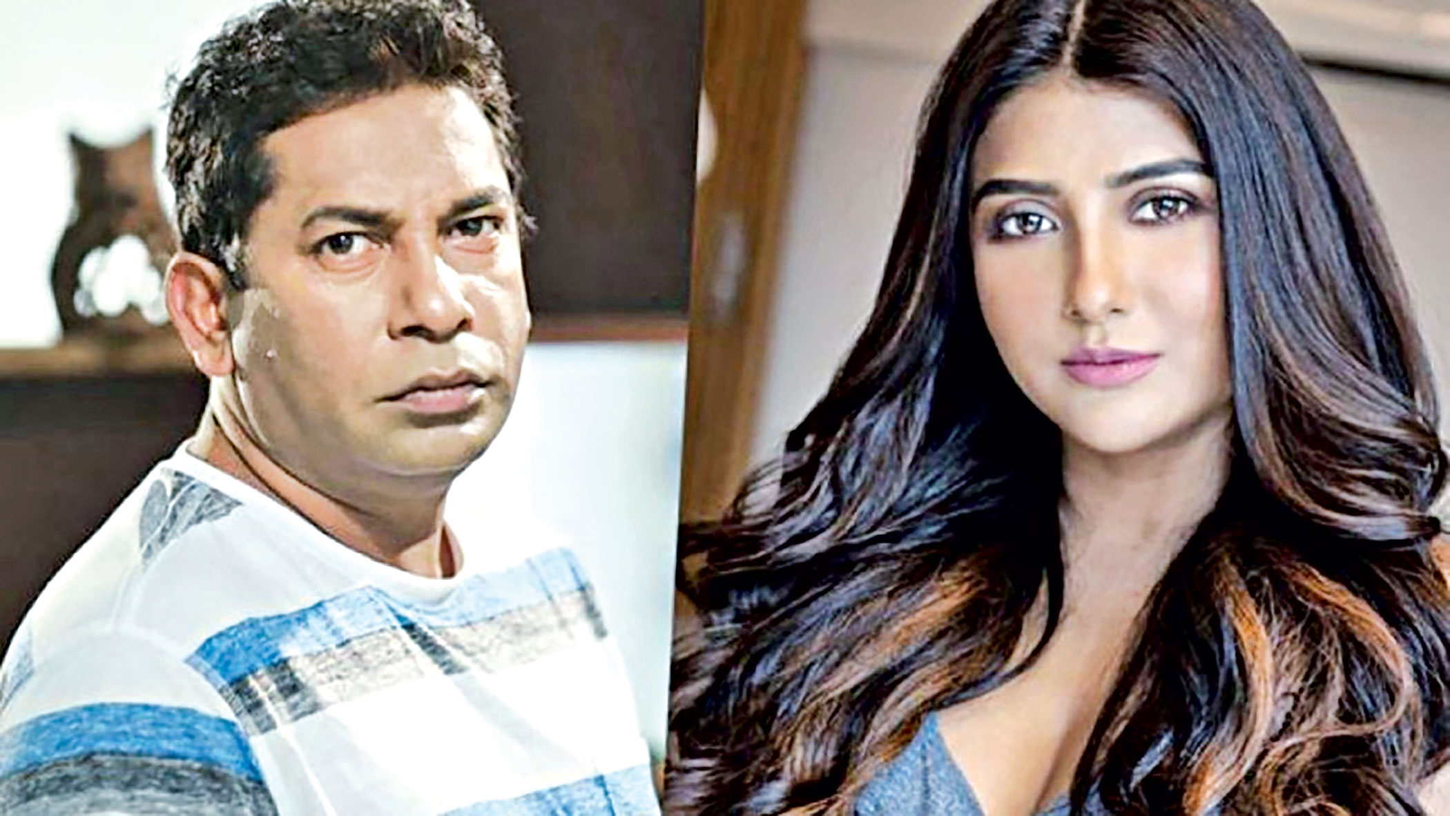 Parno Mitra in Naogaon to shoot with Mosharraf Karim