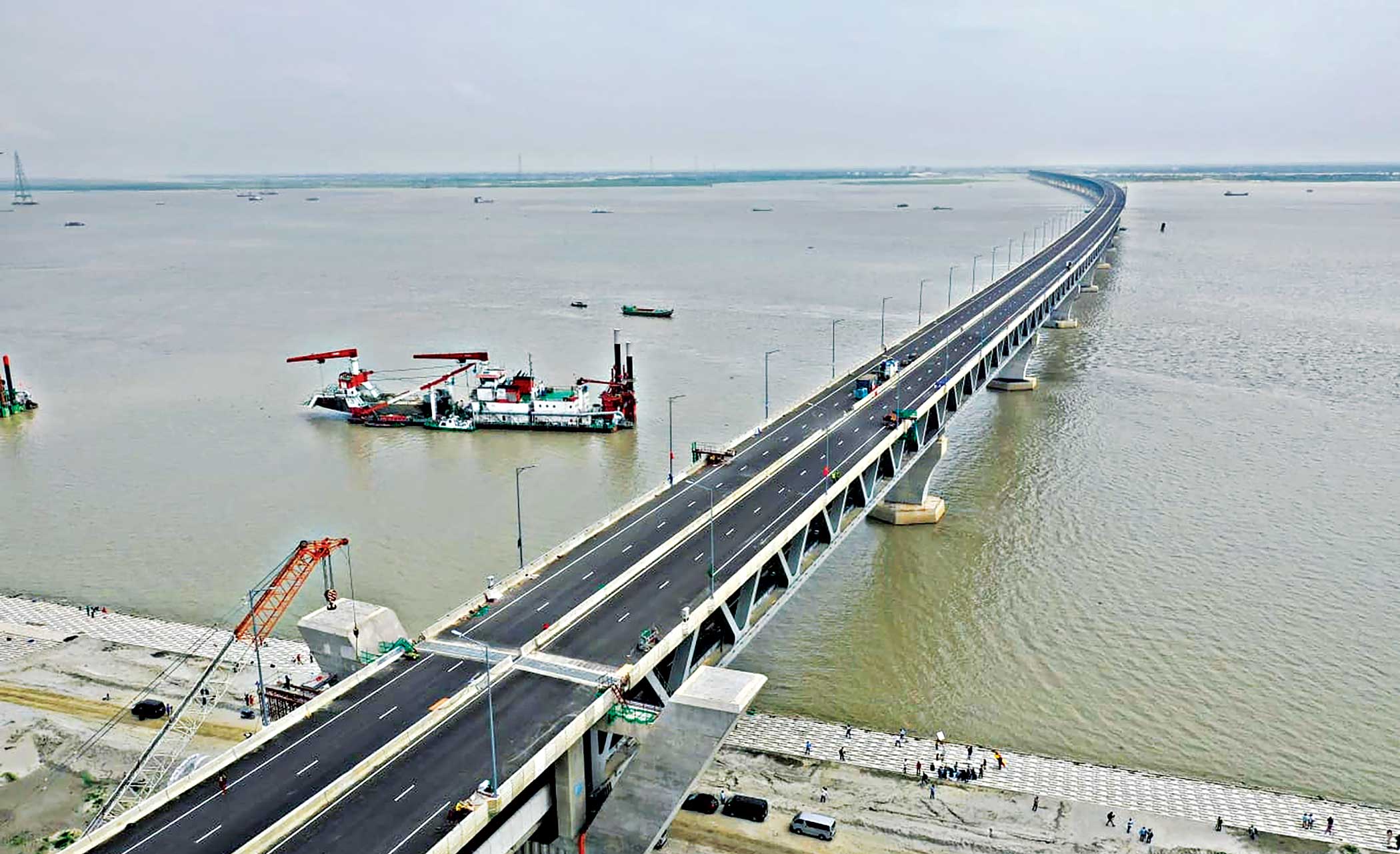Over the Padma, by the bridge of dreams!  