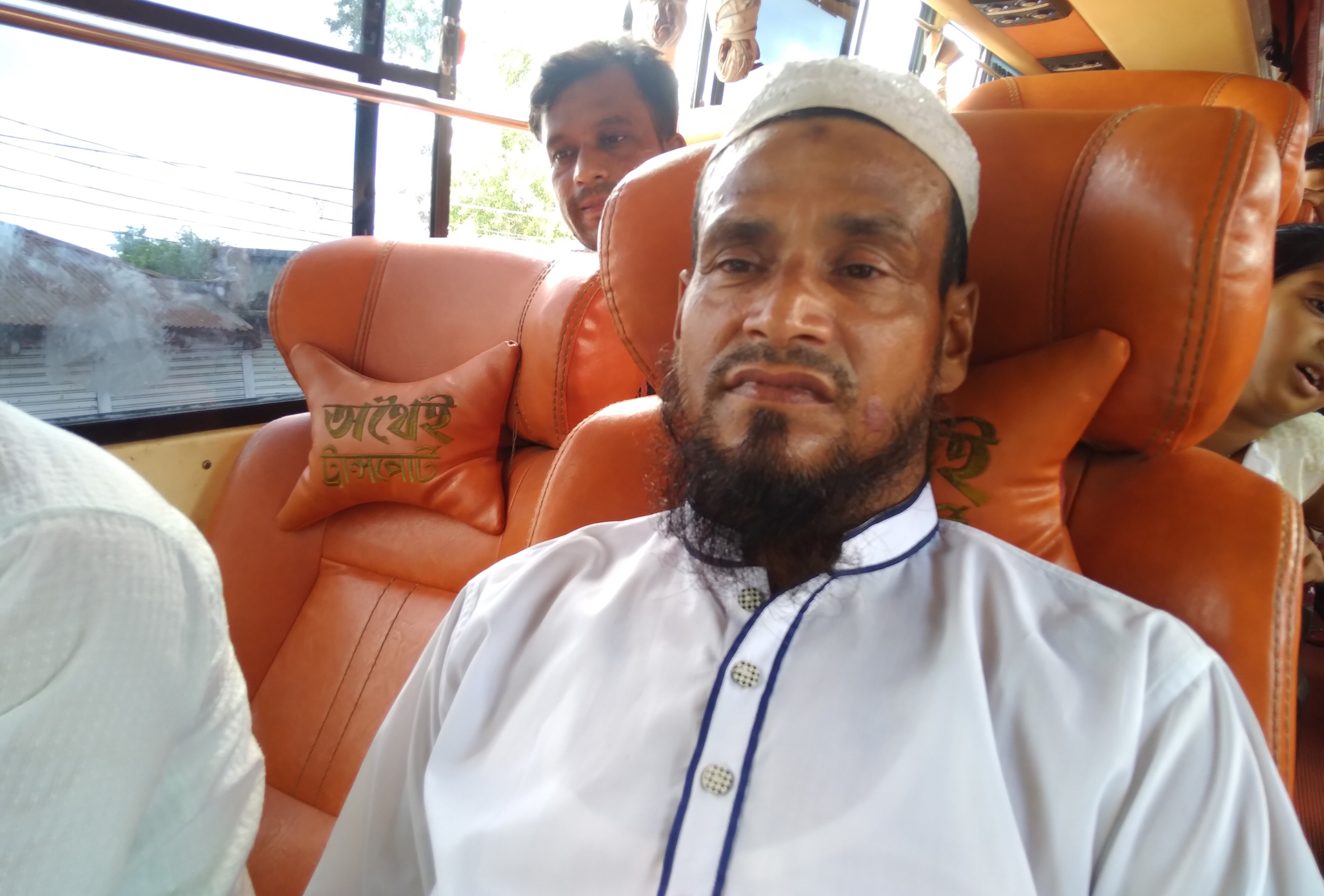 Buying the first bus ticket to cross Padma Bridge from Shariatpur