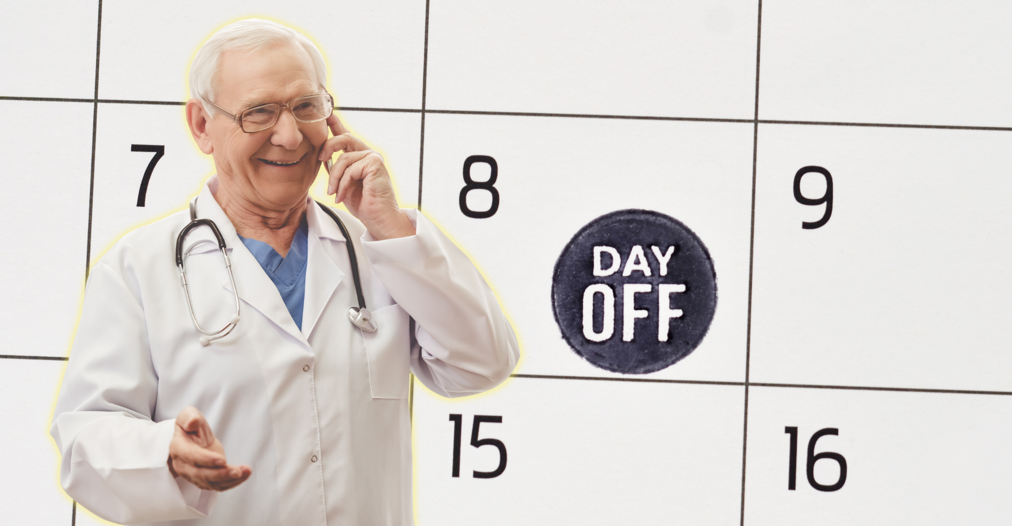 42-year-old medical graduate finally takes a day off