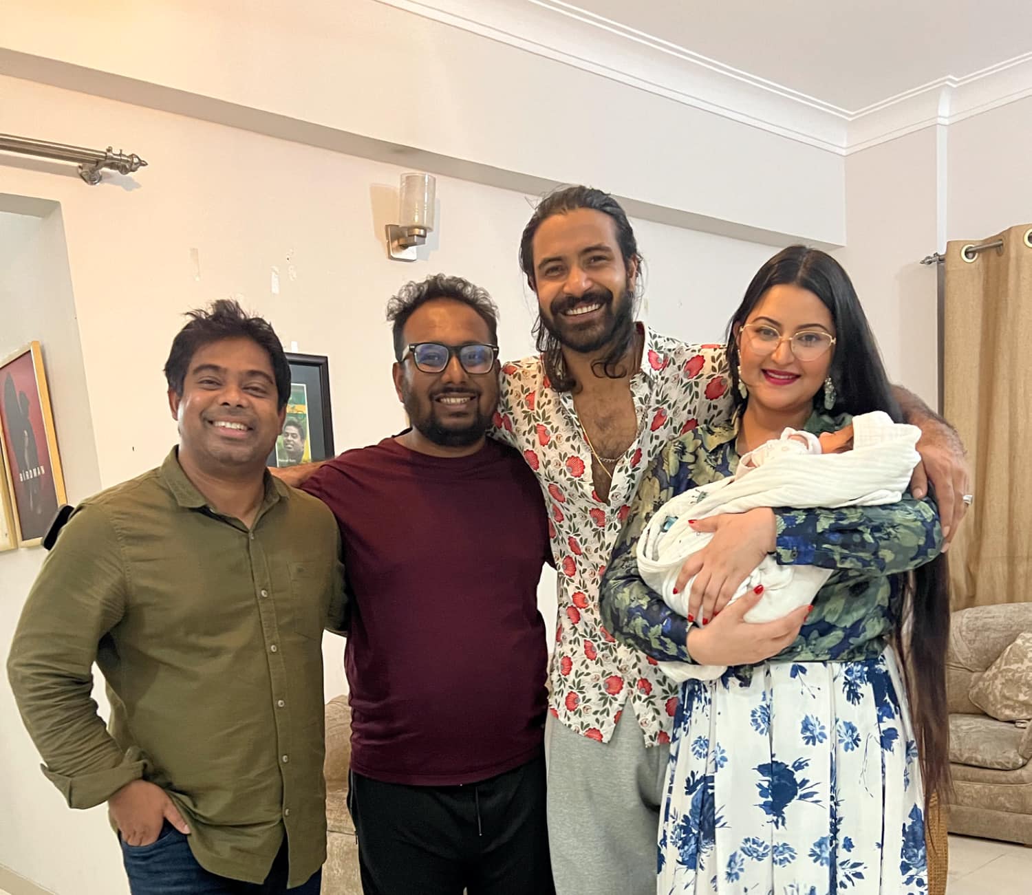 Rajya’s day out: Pori Moni, Razz take their baby to Redoan Rony’s house