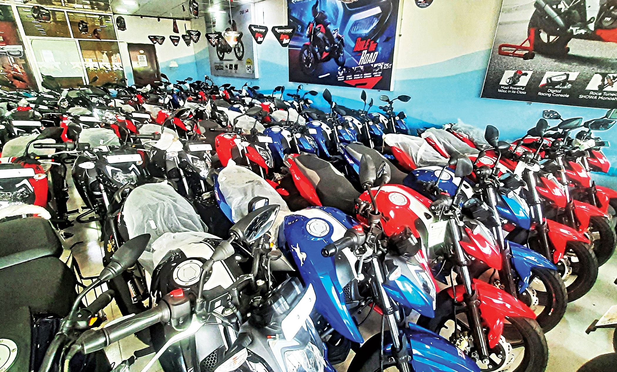 Motorcycle sales slow