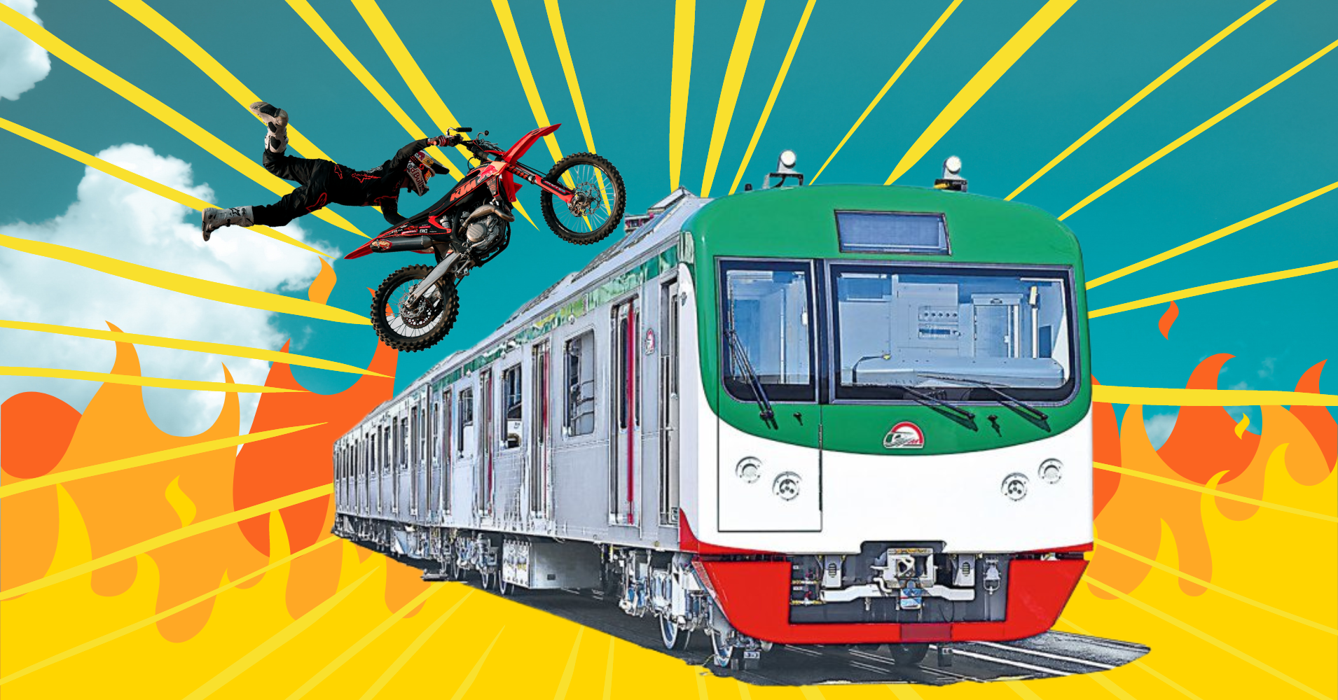Bikers disappointed at not being able to do stunts on Metro Rail