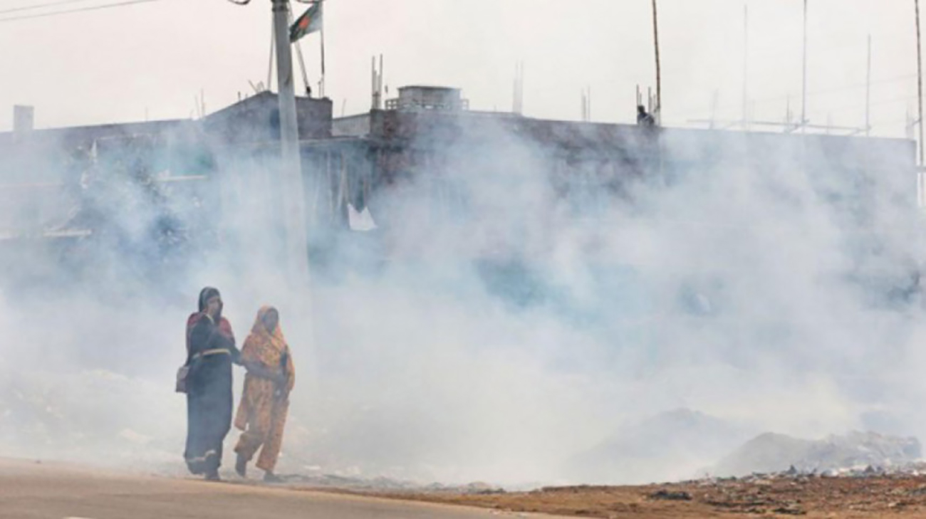 Dhaka the most polluted city in the world this morning