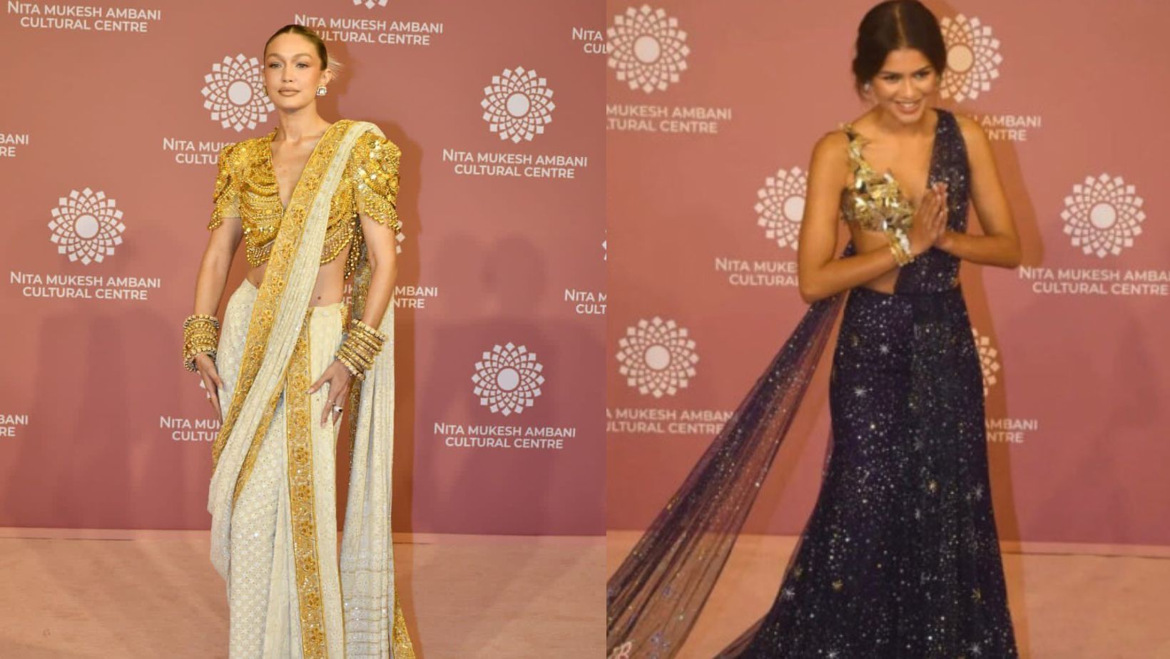 Zendaya, Gigi Hadid and more stun in sarees at Mumbai event
