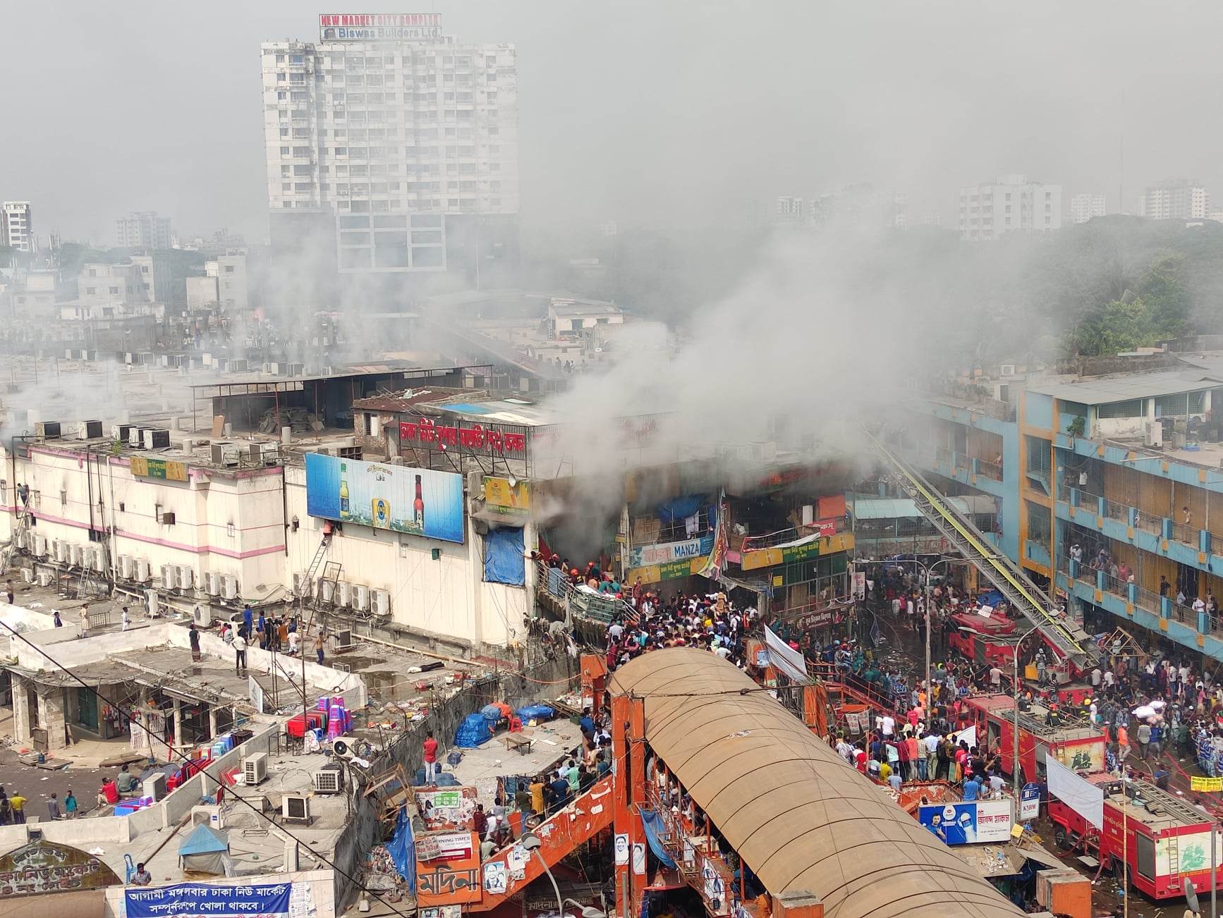 Wails of despair as fire engulfs traders' investments before Eid