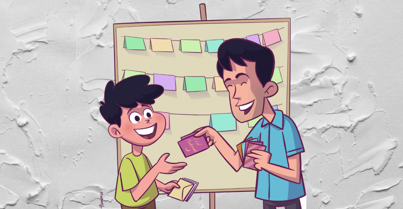 Reminiscing Eid card stalls