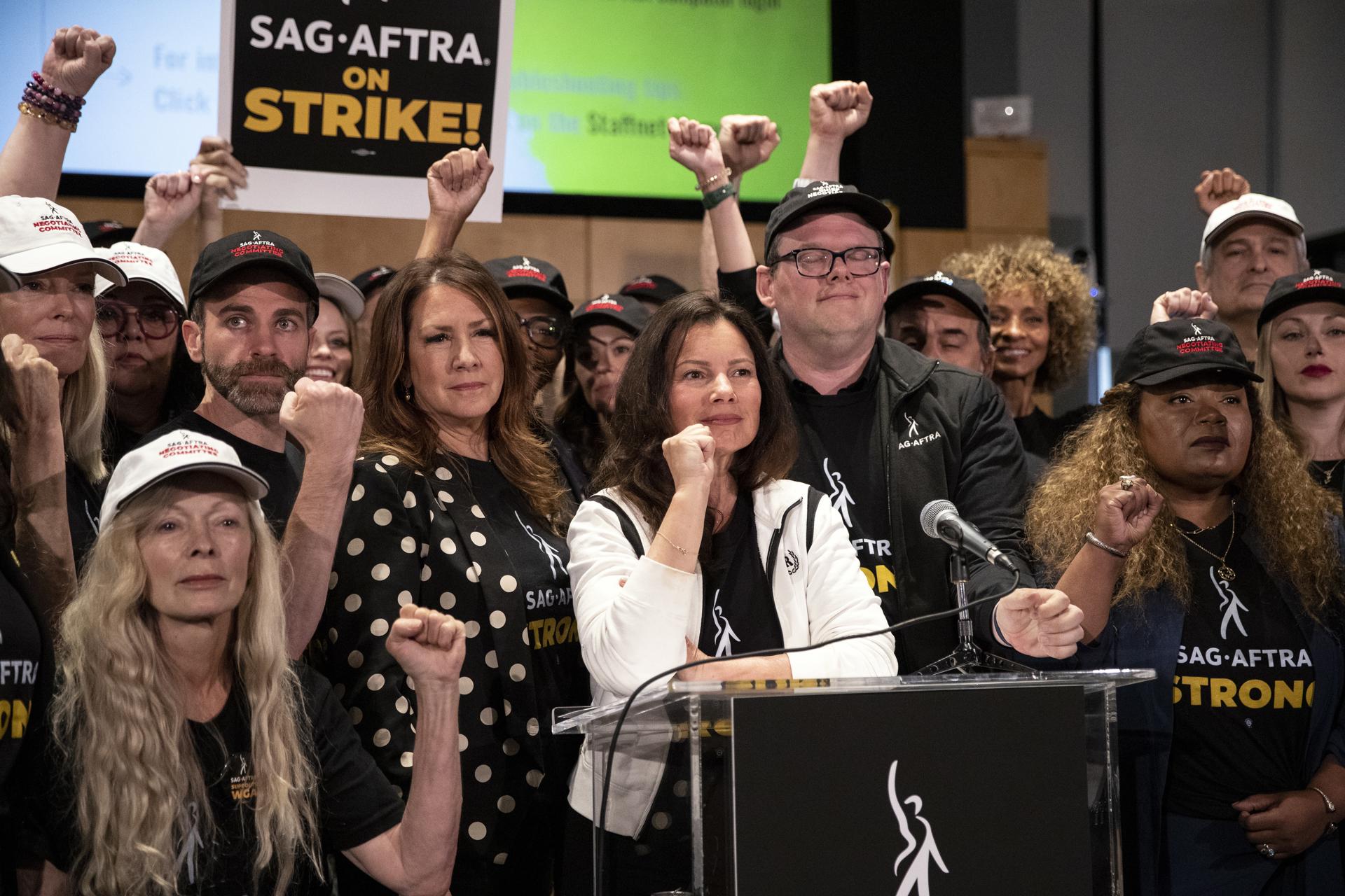 Hollywood stars join Screen Actors Guild’s strike