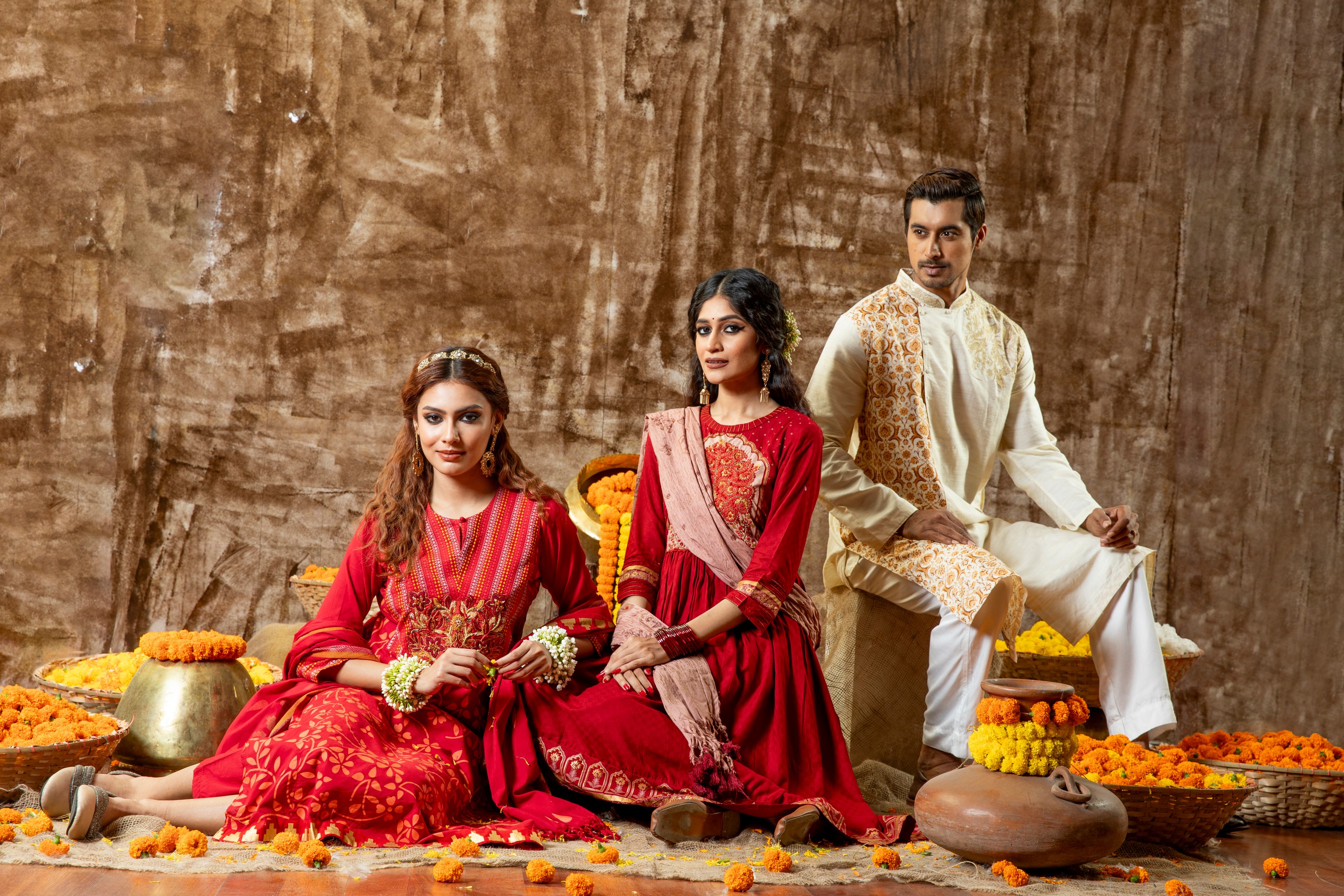 Vibrant colours of Puja celebrations