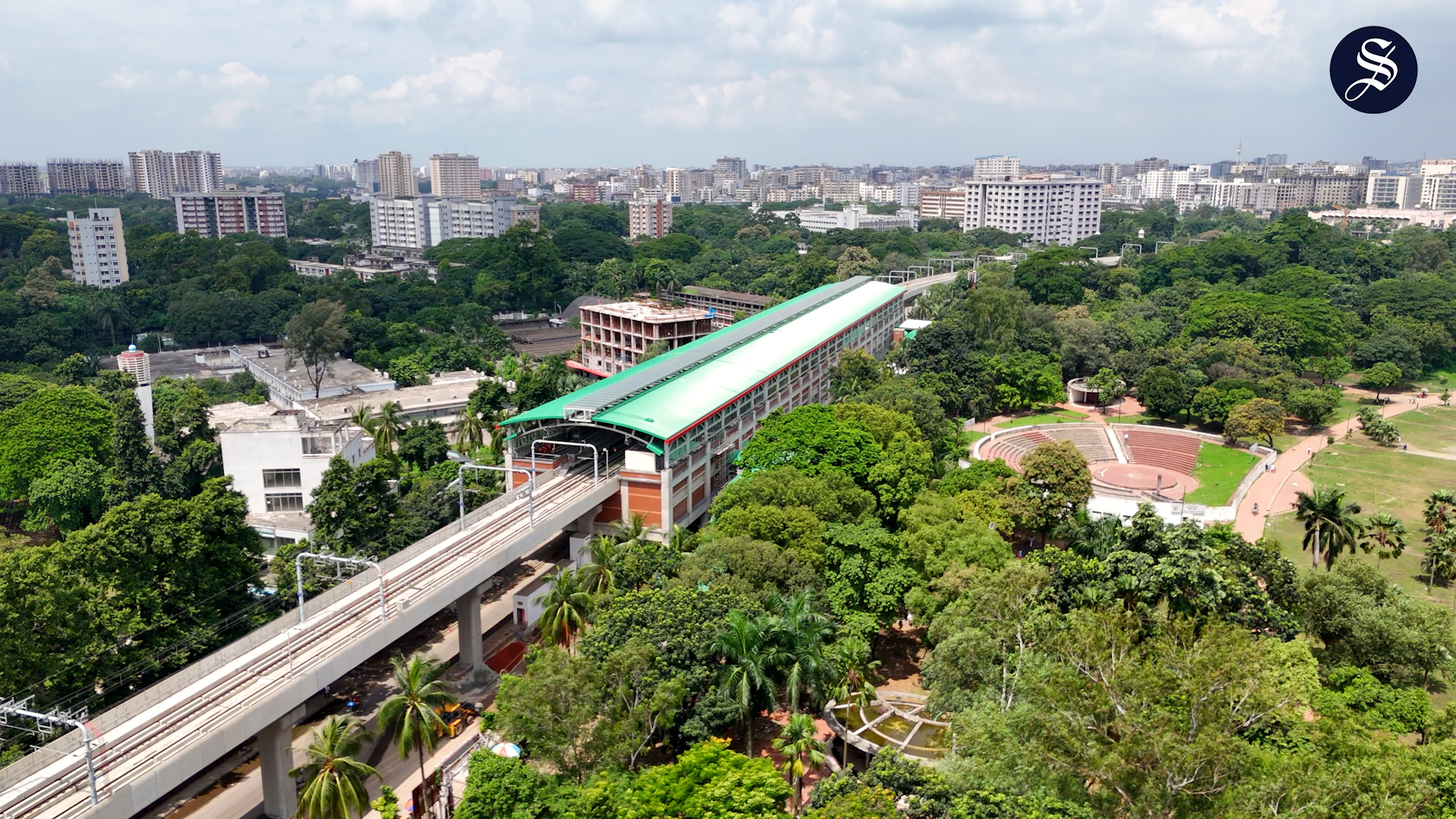 Bird's-eye view of all metro rail stations