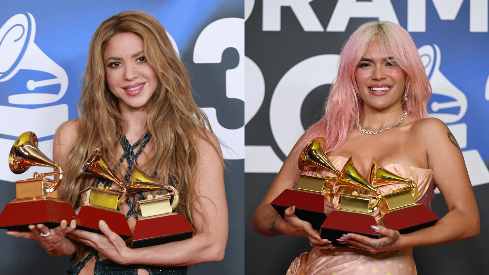 Shakira and Karol G win big at Latin Grammys 2023
