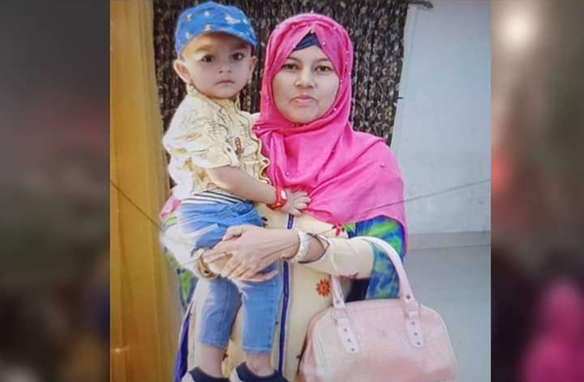 She held on to her child as they burned to death