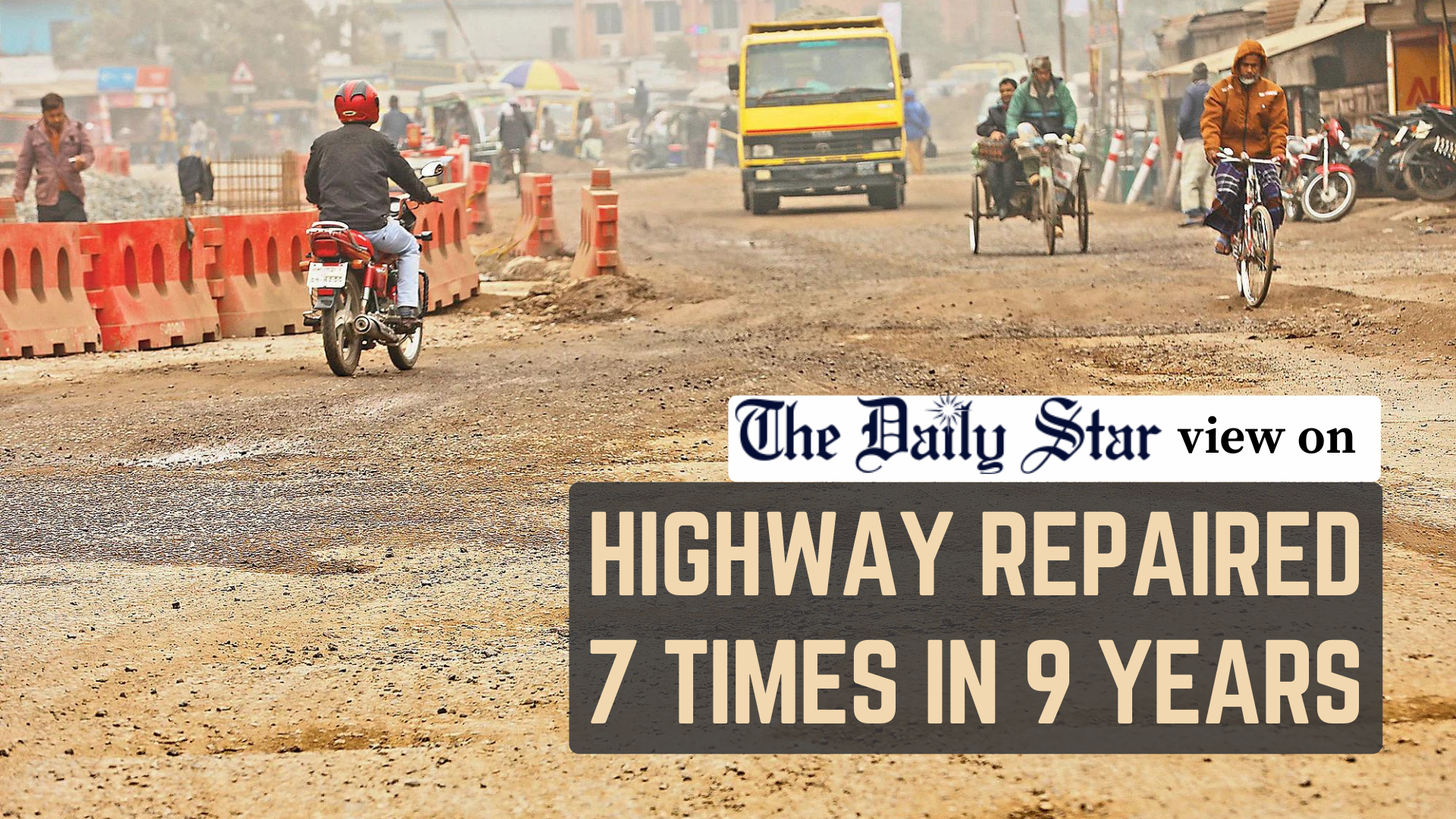 A highway caught in perpetual repairs