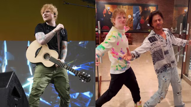 Ed Sheeran desires to collaborate with Shah Rukh, recreates his signature pose