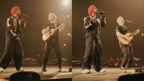 Ed Sheeran shares stage with Diljit Dosanjh, sings in Punjabi
