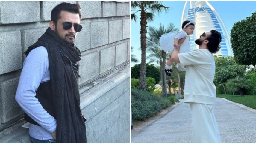 Atif Aslam reveals daughter's face on her first birthday