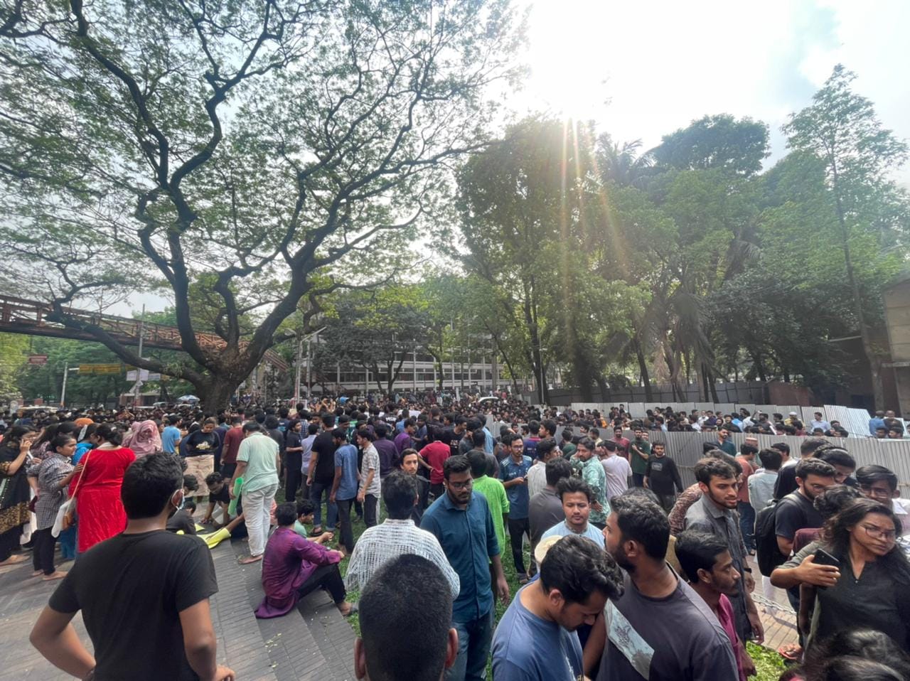 Protest at Buet over banned political activities by BCL on campus