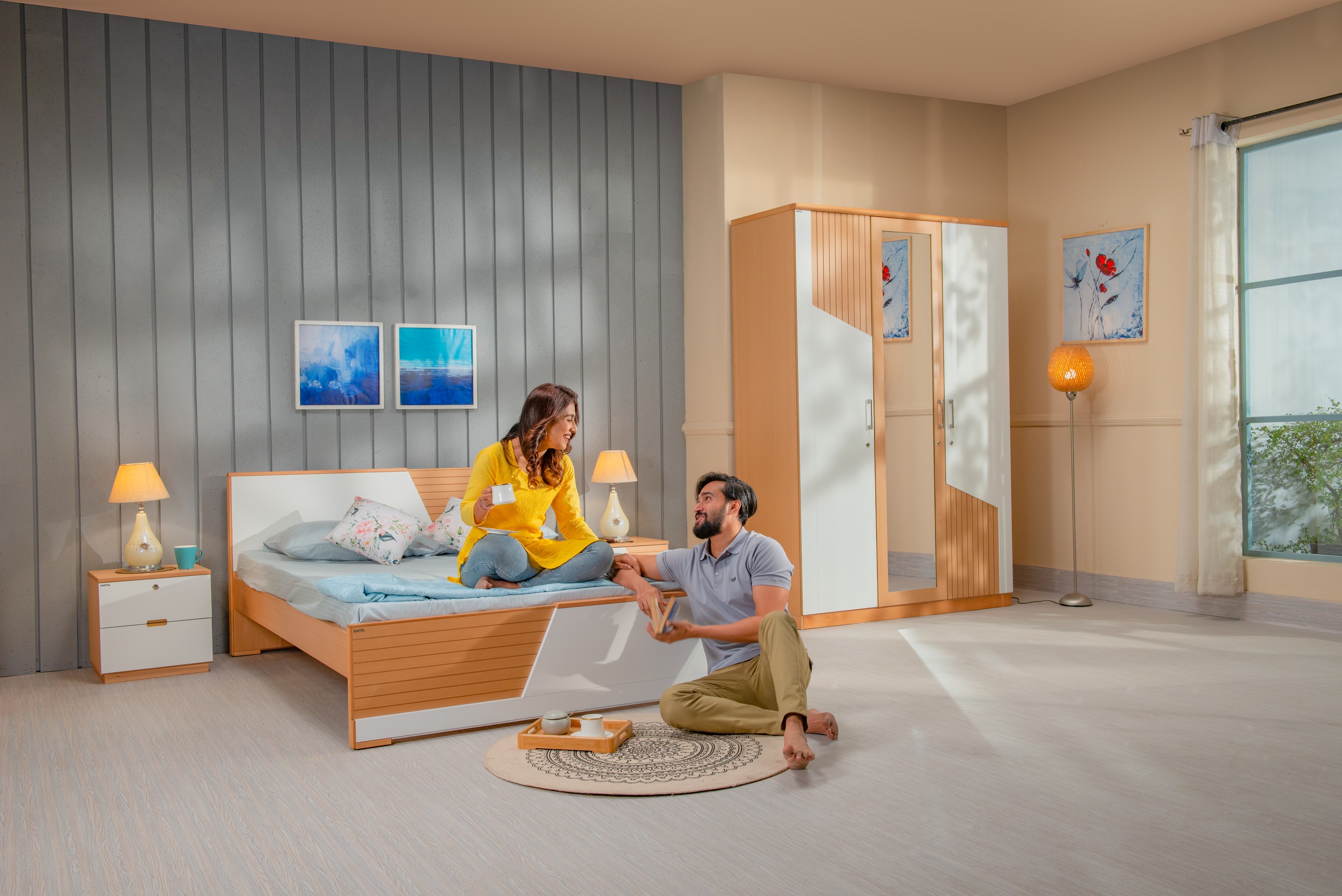 Stress-free bedroom makeover using furniture sets