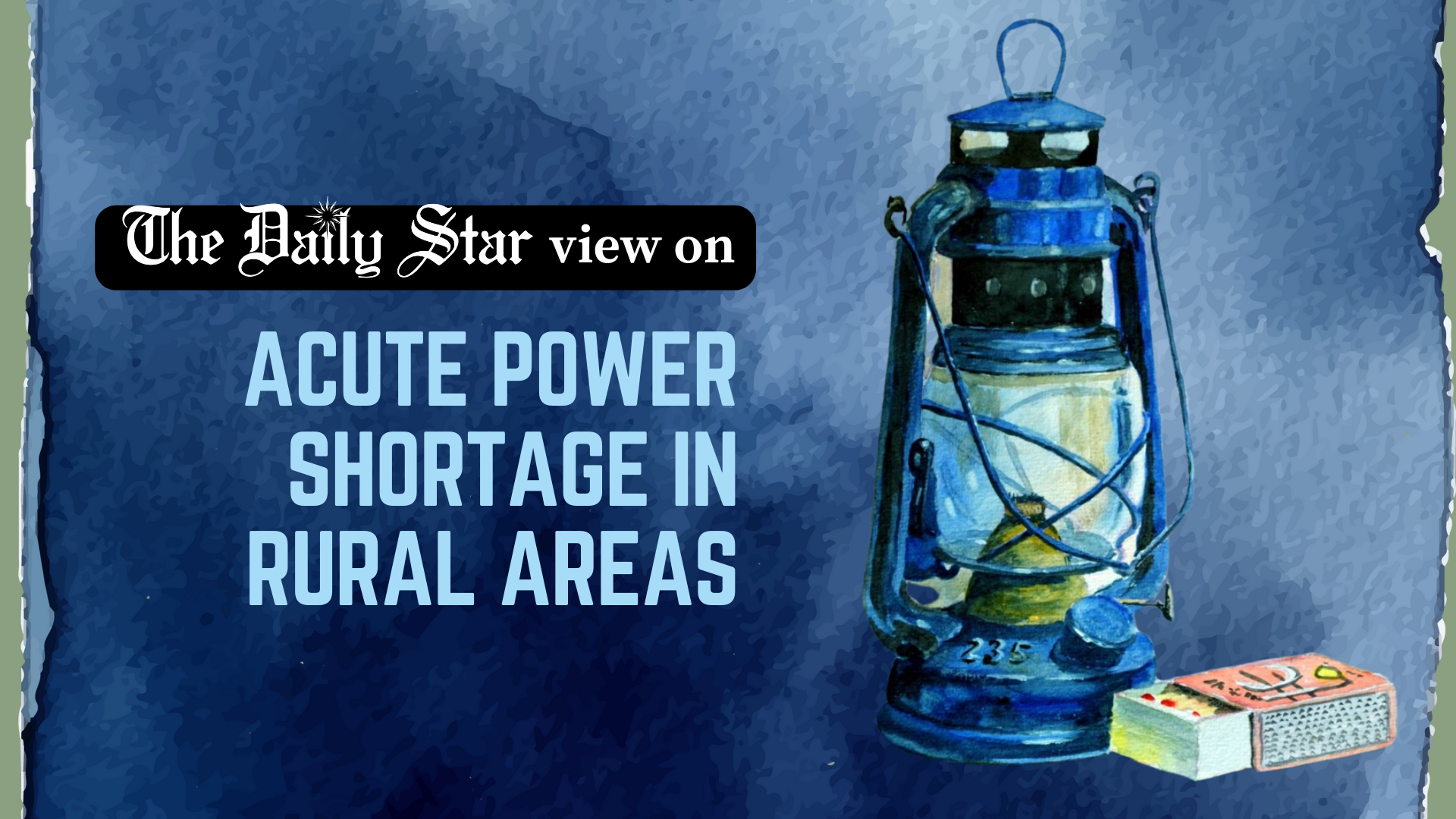Plan better to reduce rural power outage