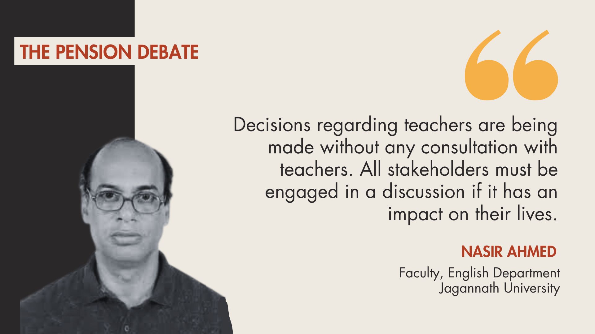 Decisions about teachers made without consulting them