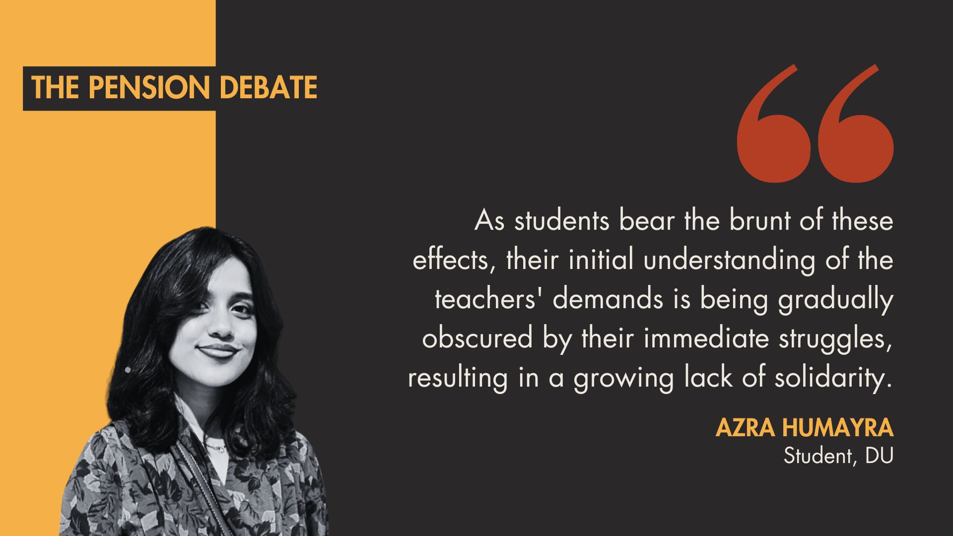 Are students sympathetic to the teachers' protest?