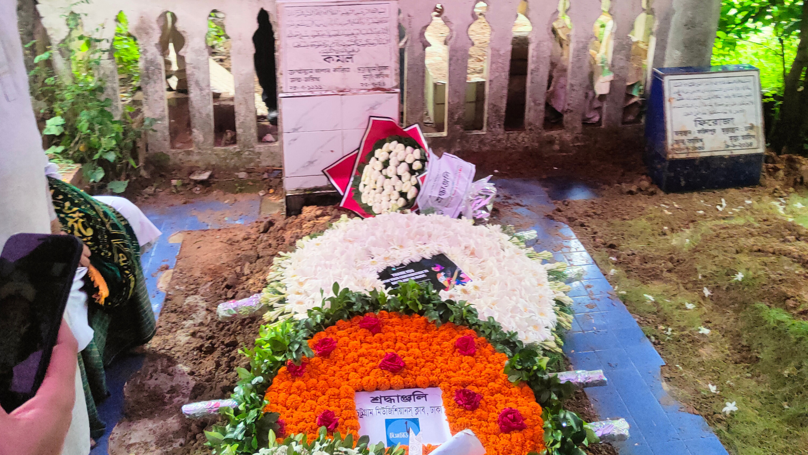 Shafin Ahmed laid to rest atop his father’s burial site