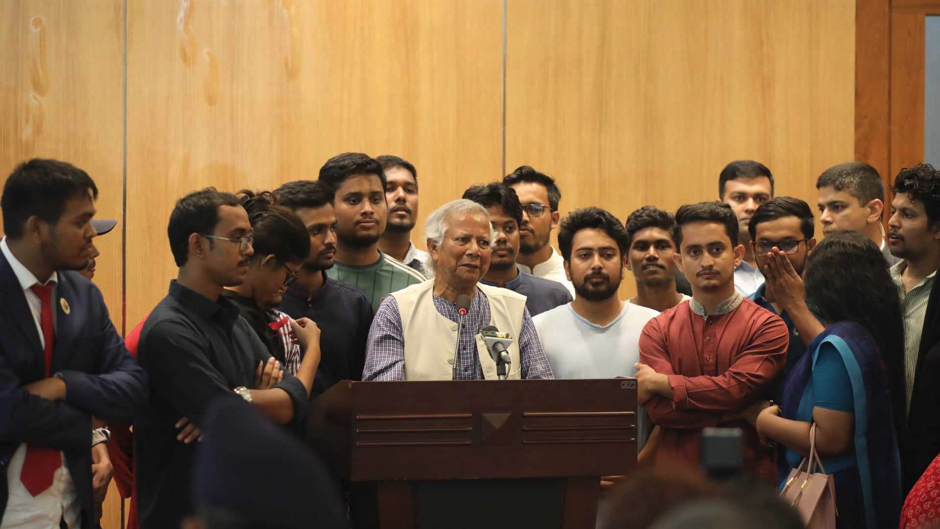 Save the country from violence, chaos: Yunus