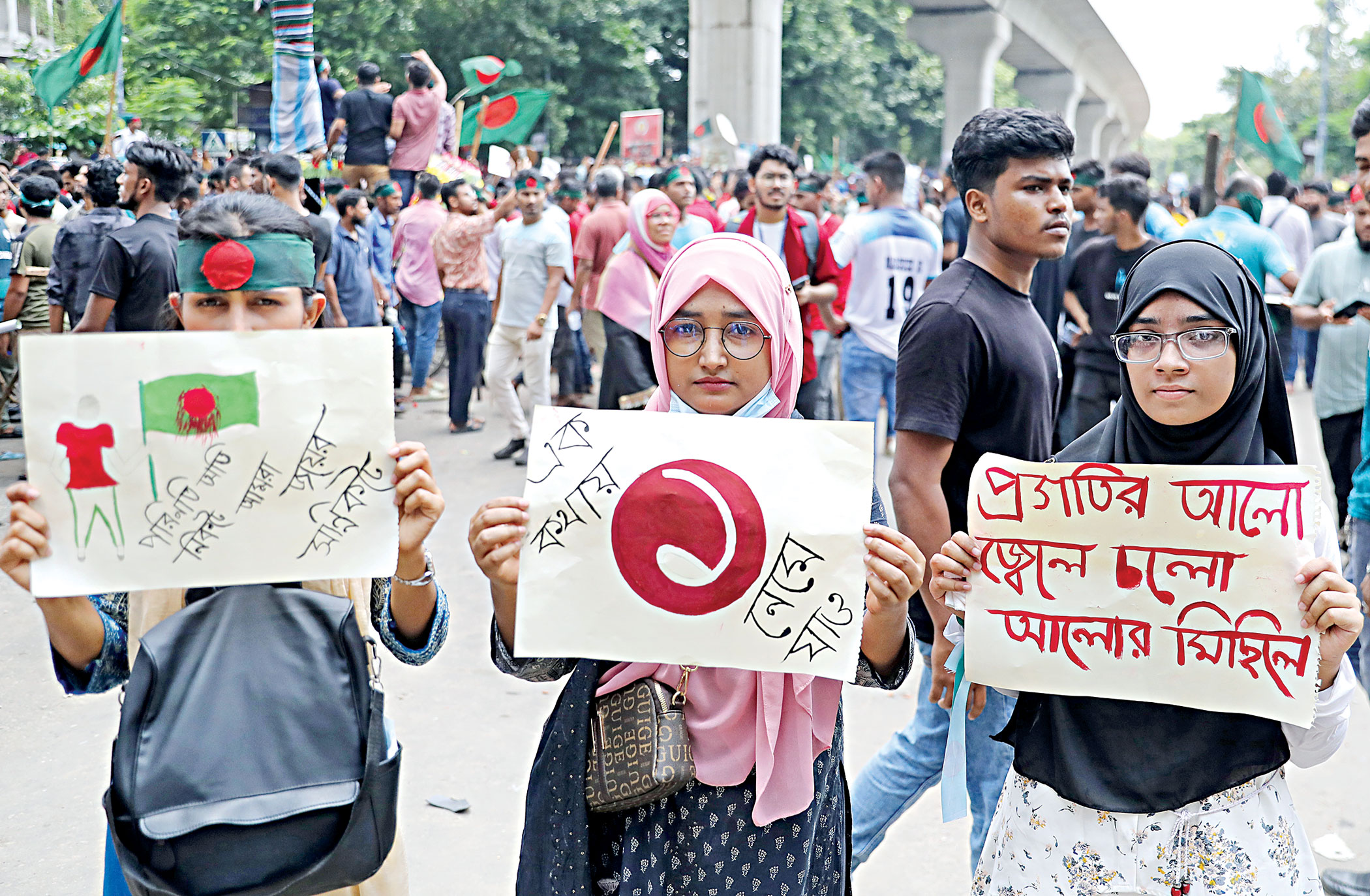 Women’s role in toppling the govt