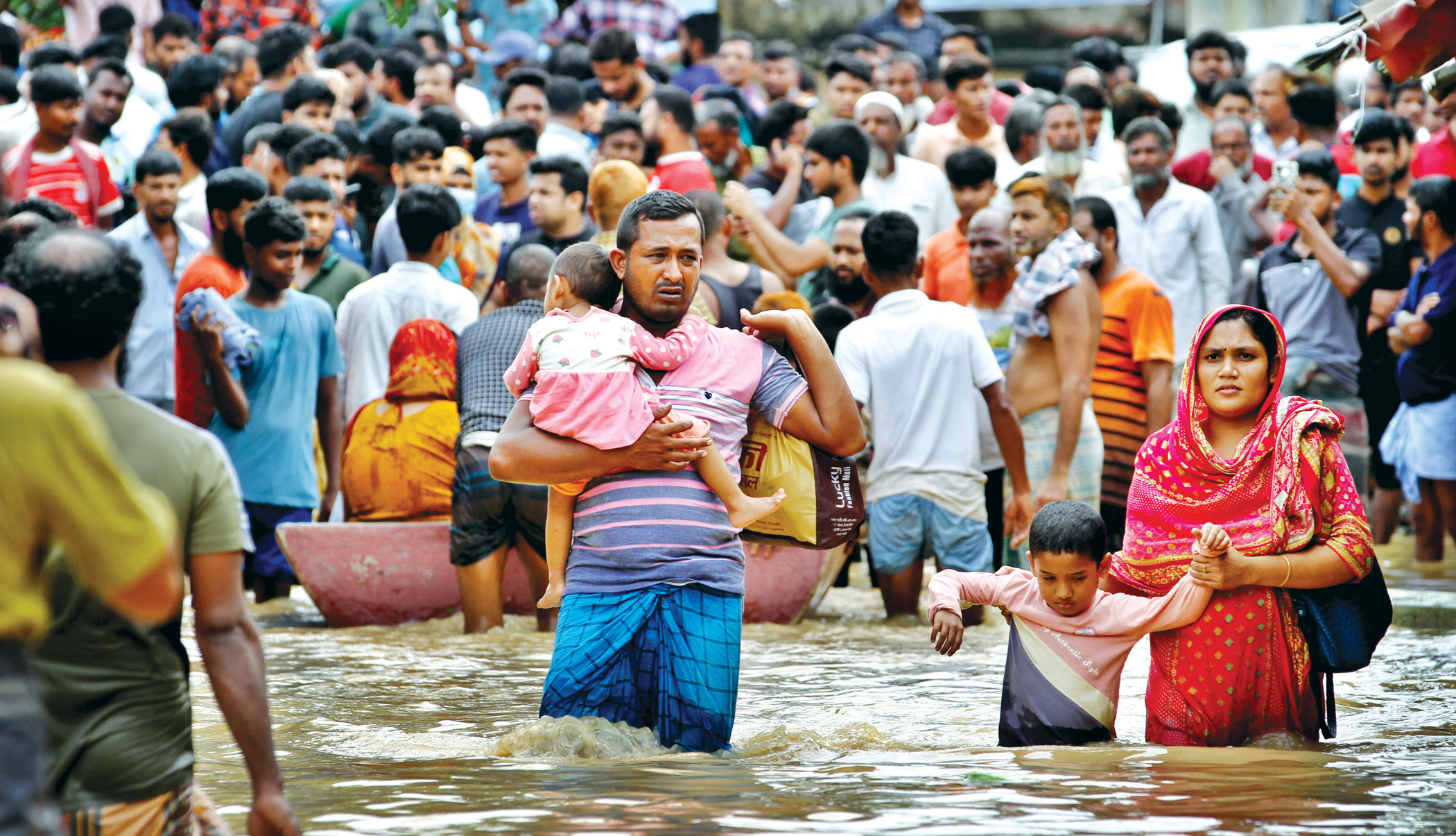 Floods in Ctg, Sylhet divisions: 44 lakh marooned