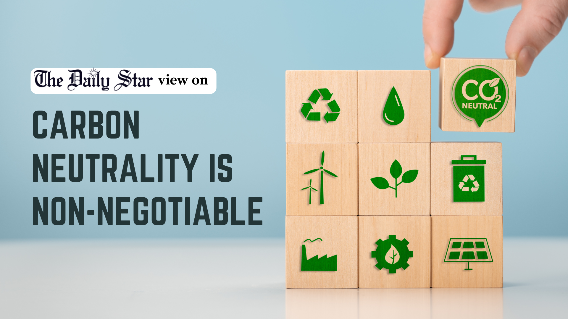Carbon neutrality is non-negotiable