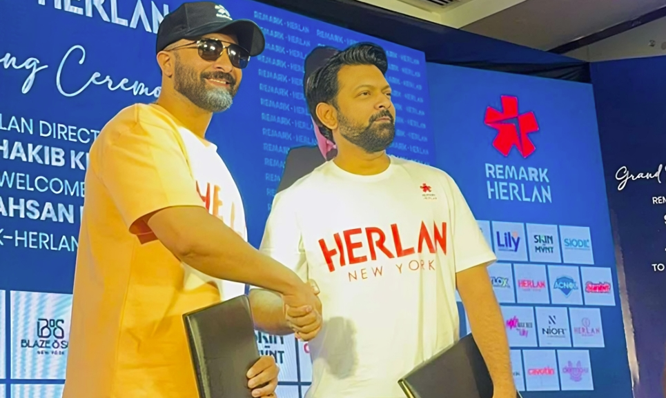 Shakib Khan, Tahsan collaborate for Remark-Herlan to promote authentic products