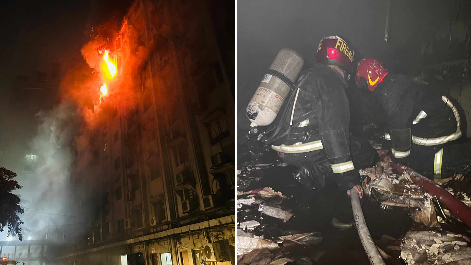 Secretariat fire doused after 10 hours 
