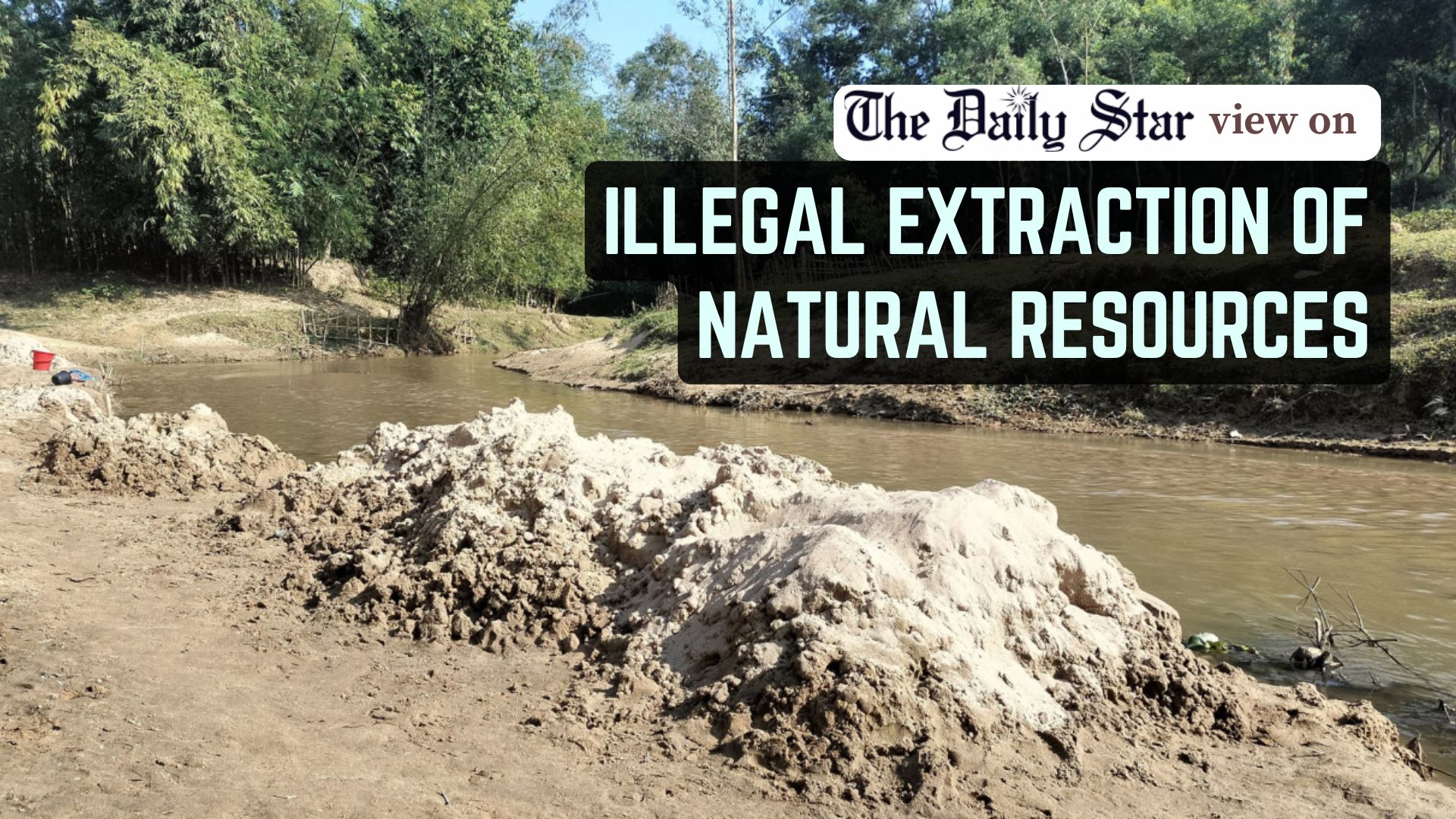 Stop illegal extraction of natural resources