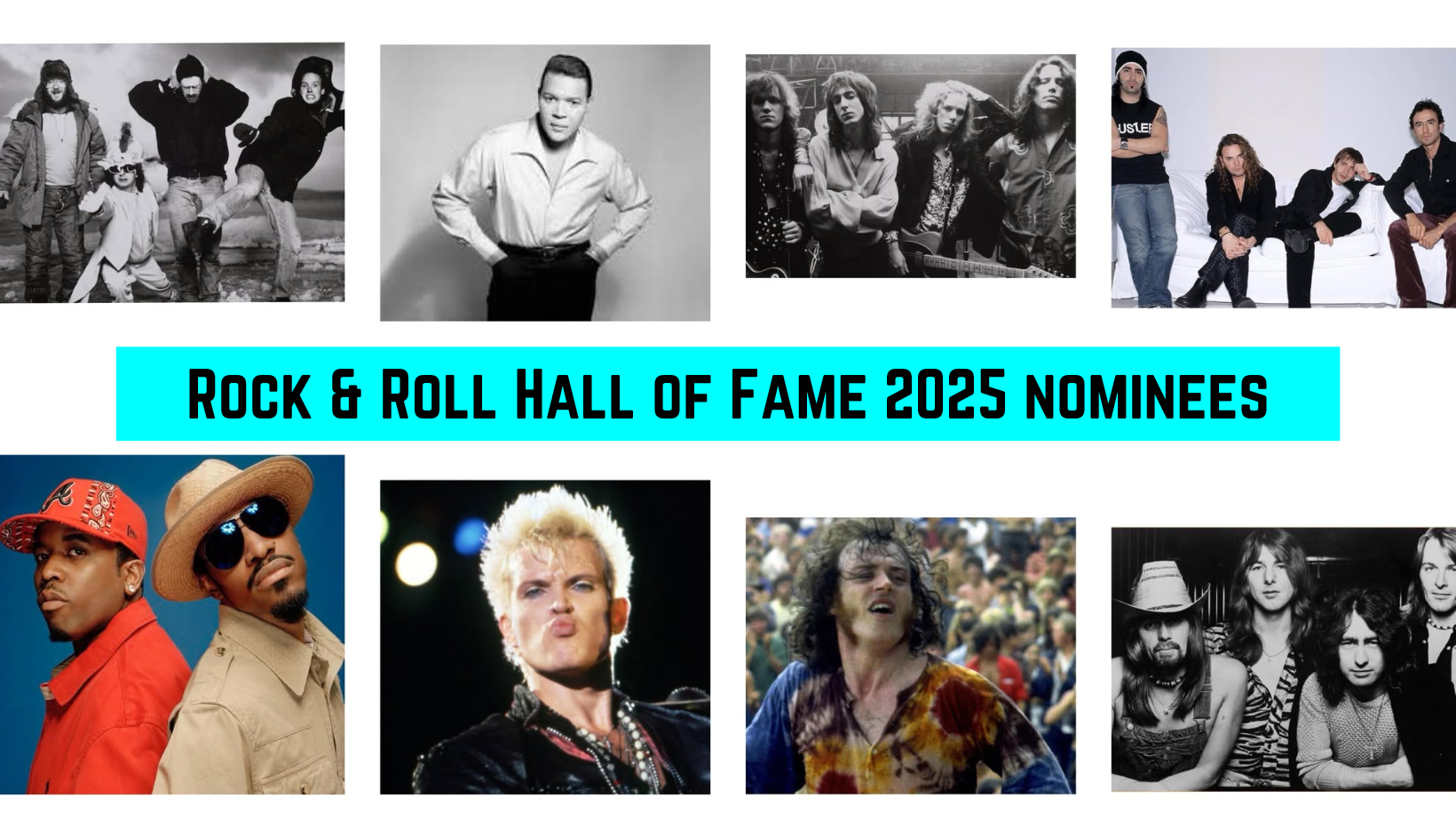 Rock & Roll Hall of Fame 2025 nominees announced