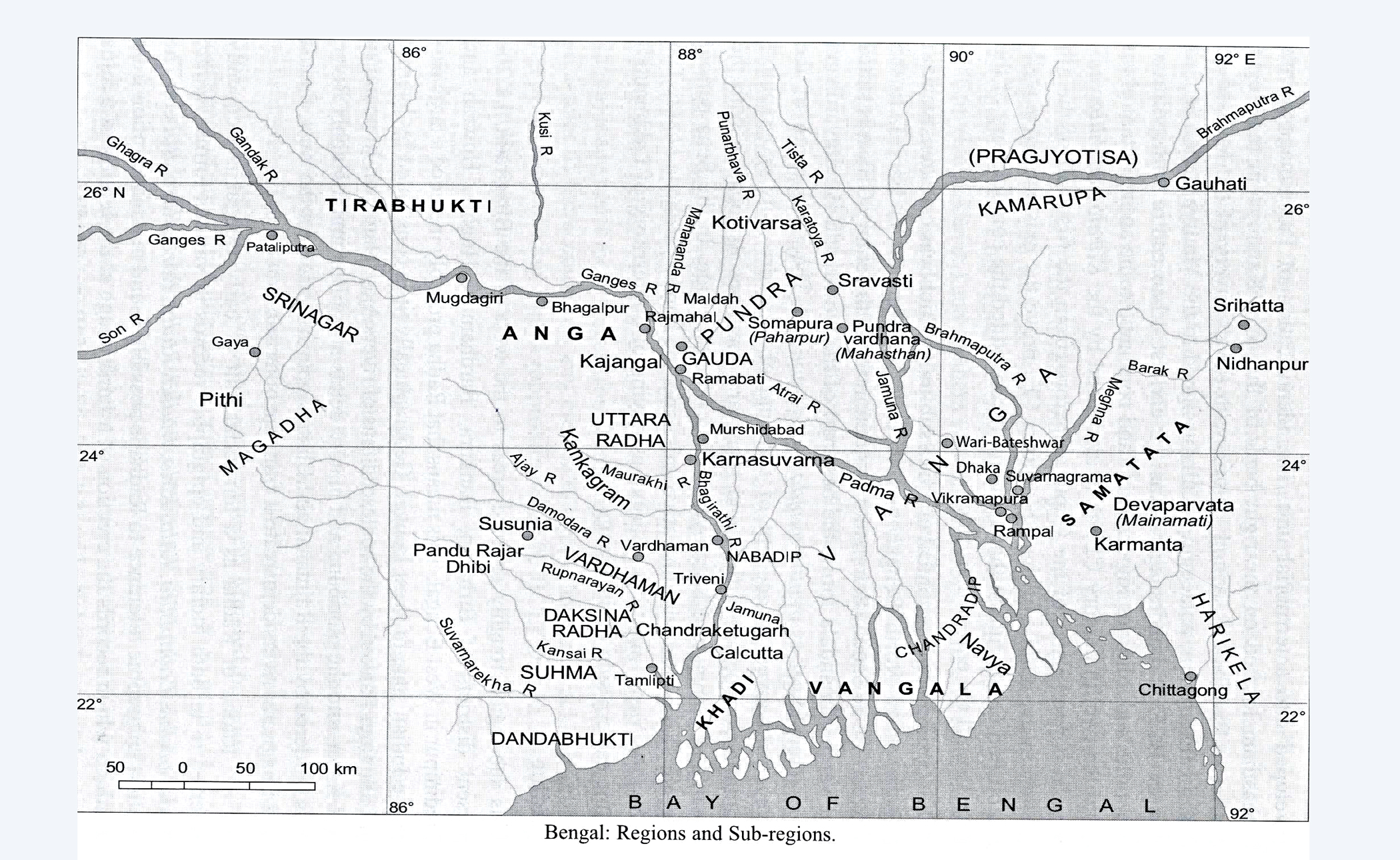 The many Bengals:  Samatata, Bangalah, Subah-i-Bangalah