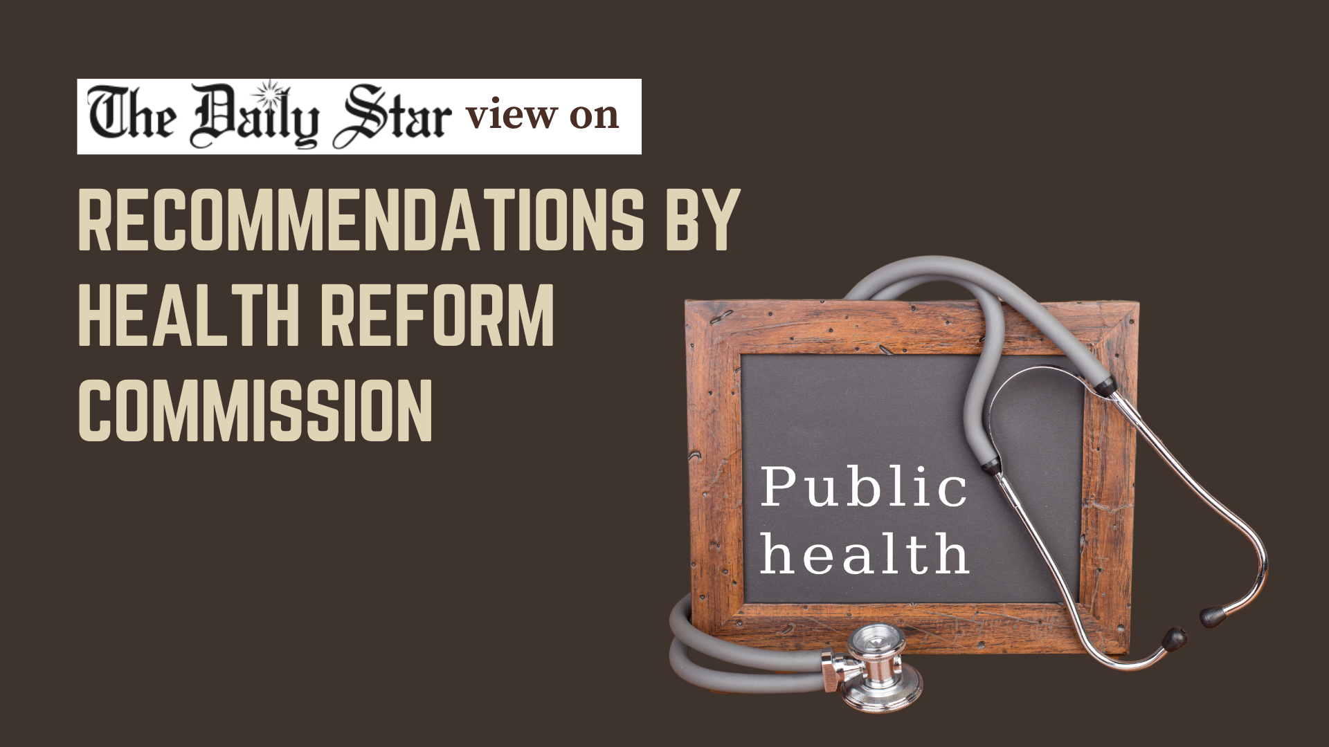 The health sector needs a complete overhaul