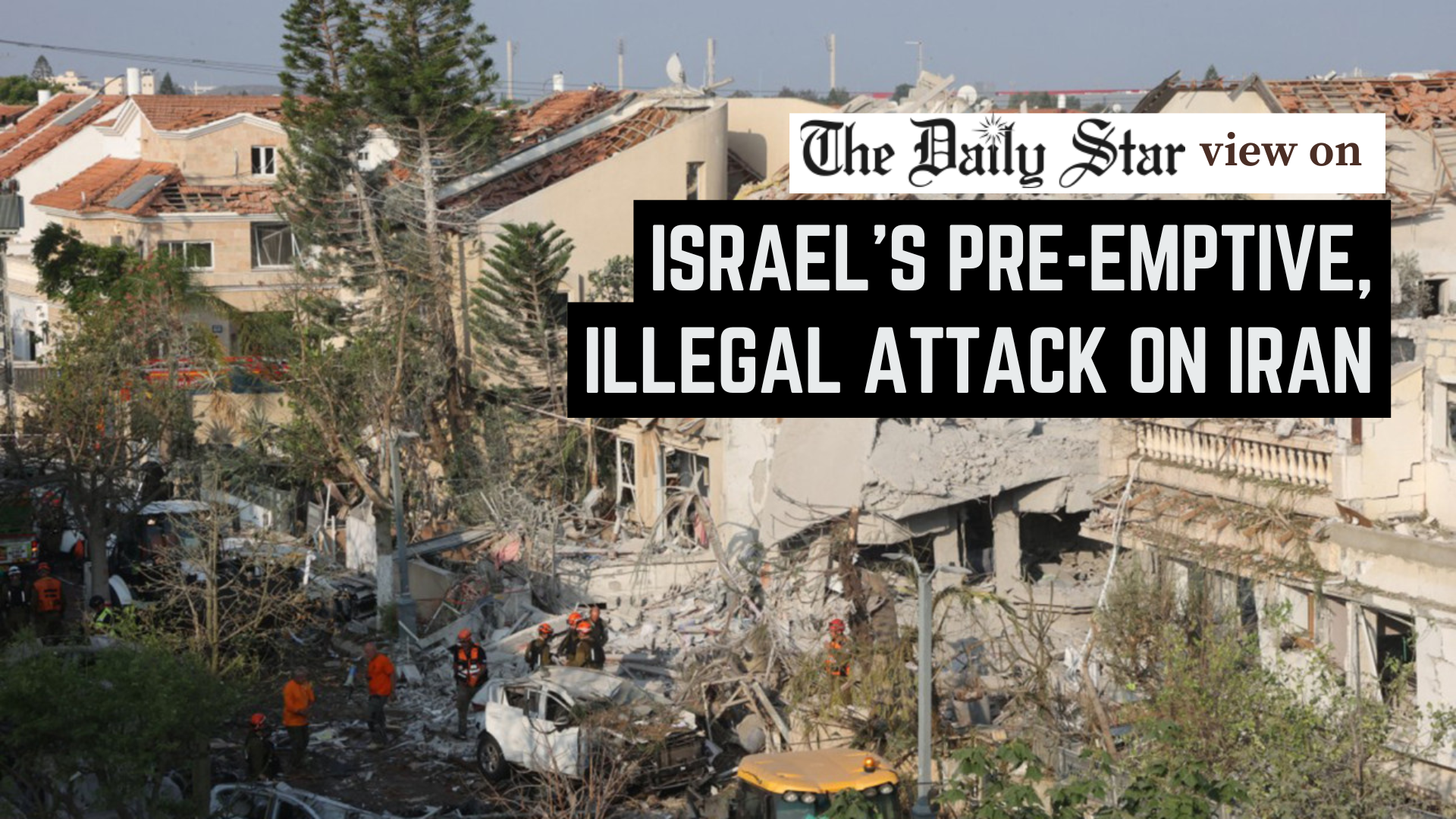 We condemn Israel’s strike on Iran