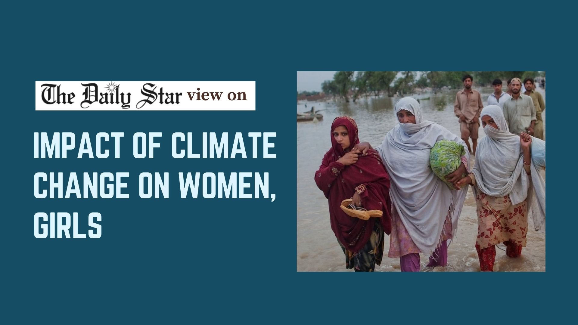 Address climate change impact on women, girls